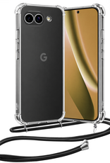 Nomfy Nomfy Google Pixel 10a Hoesje Transparant Shockproof Met Zwart Koord