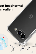 Nomfy Nomfy Google Pixel 10a Hoesje Transparant Shockproof Met Zwart Koord