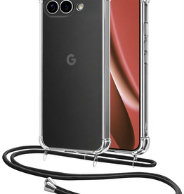 NoXx NoXx Google Pixel 10a Hoesje Transparant Shockproof Met Zwart Koord