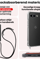 NoXx NoXx Google Pixel 10a Hoesje Transparant Shockproof Met Zwart Koord