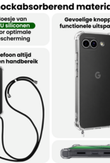BASEY. BASEY. Google Pixel 10a Hoesje Transparant Shockproof Met Zwart Koord