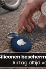 BASEY. BASEY. AirTag 2 Hoesje Siliconen - Donkerblauw
