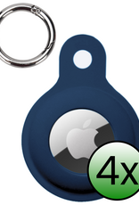 BASEY. BASEY. AirTag 2 Hoesje Siliconen - Donkerblauw - 4 PACK
