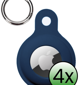 BASEY. BASEY. AirTag 2 Hoesje Siliconen - Donkerblauw - 4 PACK