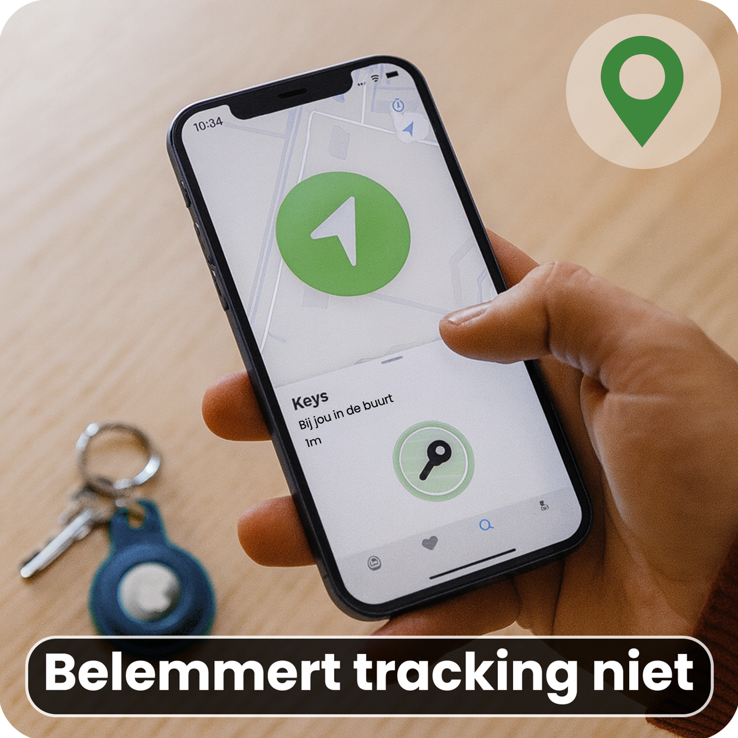 BASEY. BASEY. AirTag 2 Hoesje Siliconen - Donkerblauw - 4 PACK