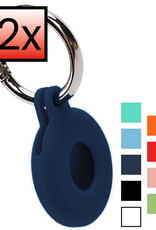 NoXx NoXx AirTag 2 Hoesje Siliconen - Donkerblauw - 2 PACK