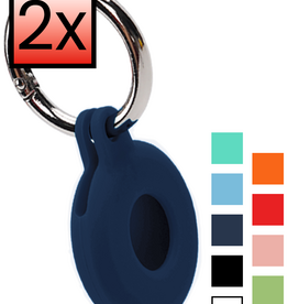 NoXx NoXx AirTag 2 Hoesje Siliconen - Donkerblauw - 2 PACK