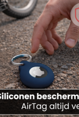 NoXx NoXx AirTag 2 Hoesje Siliconen - Donkerblauw - 4 PACK