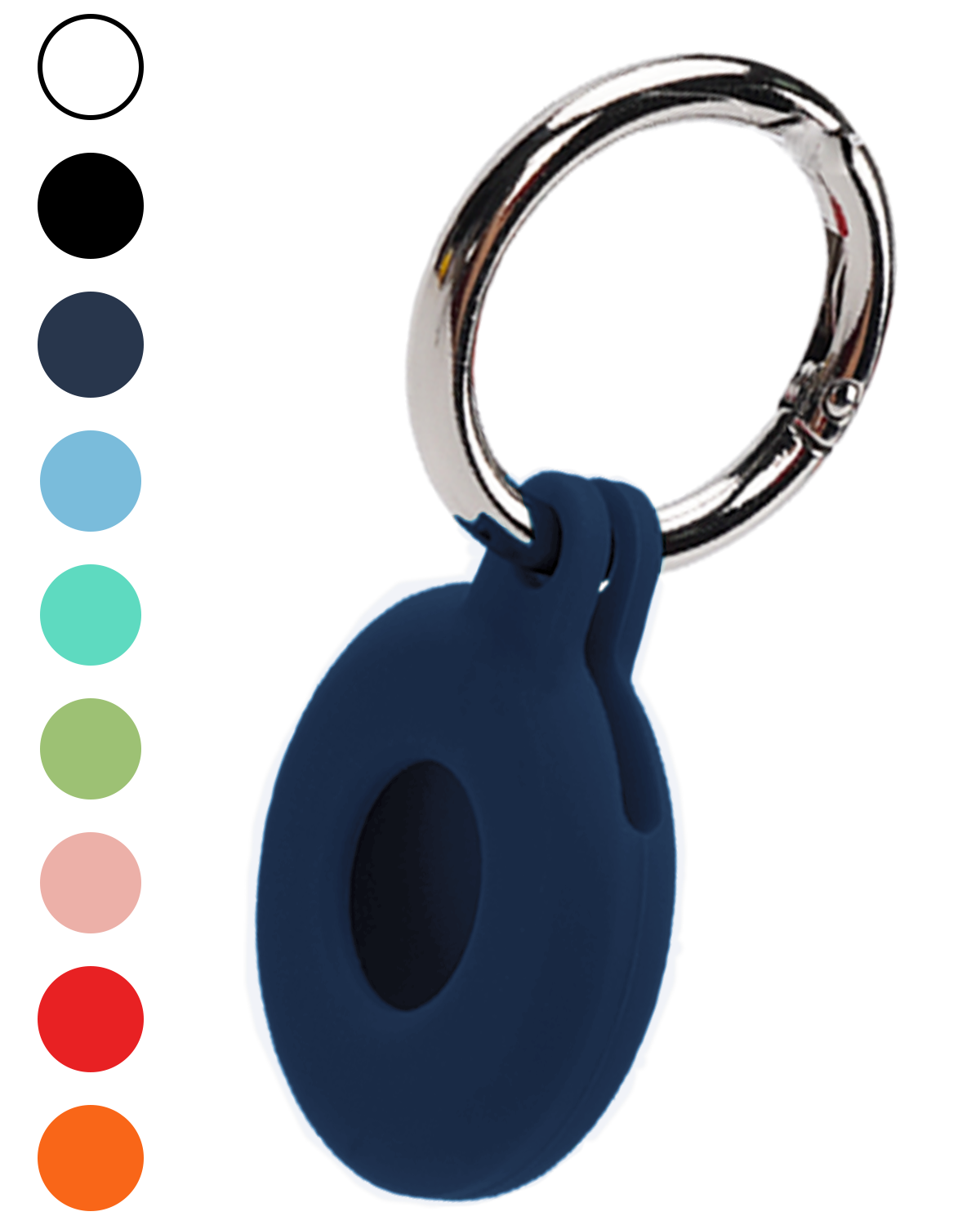 Nomfy Nomfy AirTag 2 Hoesje Siliconen - Donkerblauw