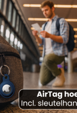 Forterra Forterra AirTag 2 Hoesje Siliconen - Donkerblauw - 4 PACK