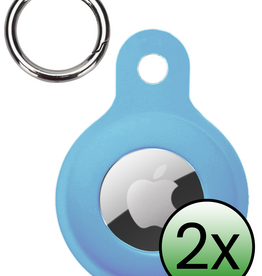 BASEY. BASEY. AirTag 2 Hoesje Siliconen - Lichtblauw - 2 PACK