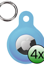 BASEY. BASEY. AirTag 2 Hoesje Siliconen - Lichtblauw - 4 PACK
