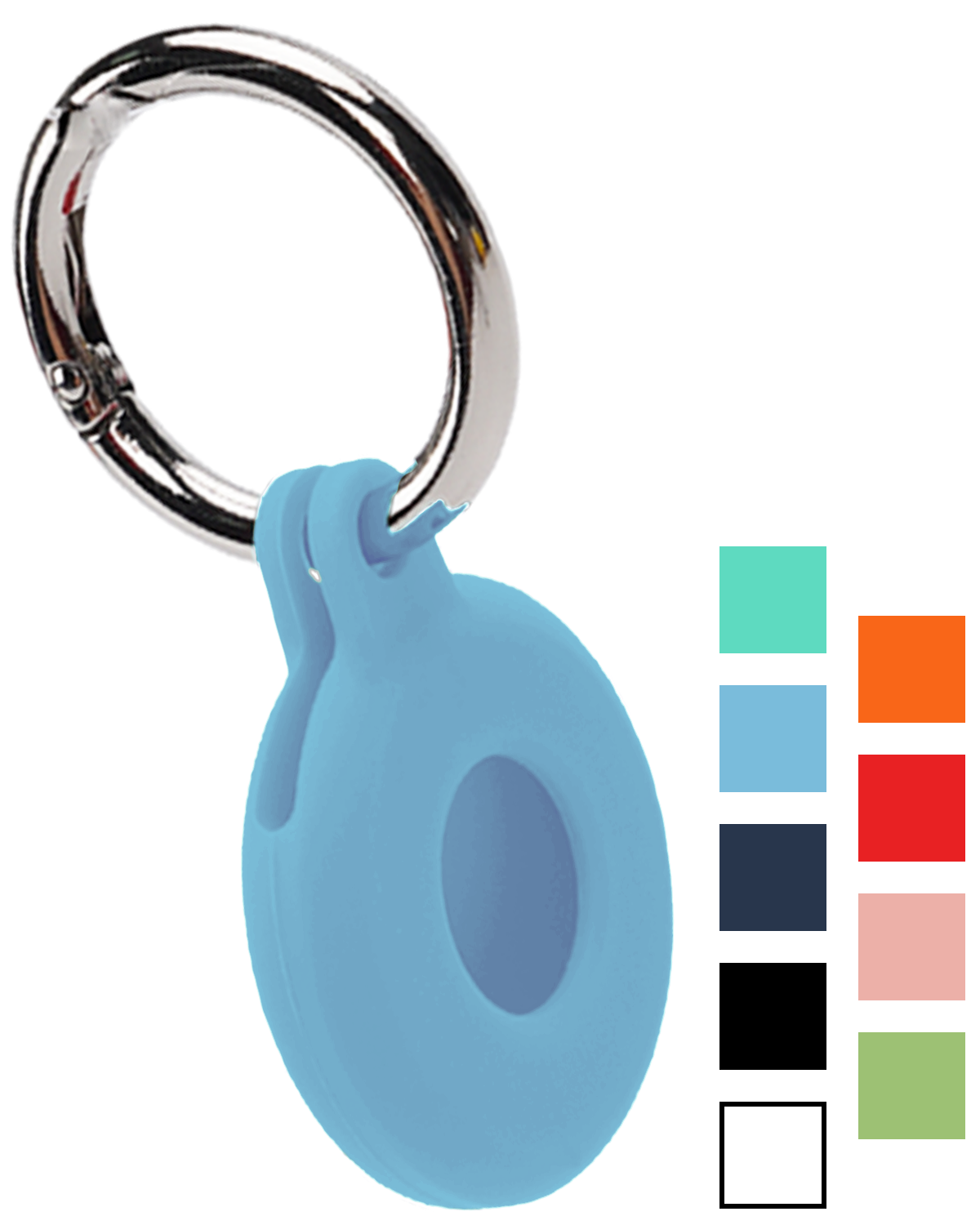 NoXx NoXx AirTag 2 Hoesje Siliconen - Lichtblauw