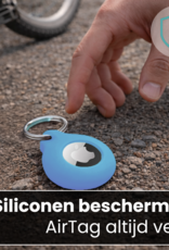 Forterra Forterra AirTag 2 Hoesje Siliconen - Lichtblauw