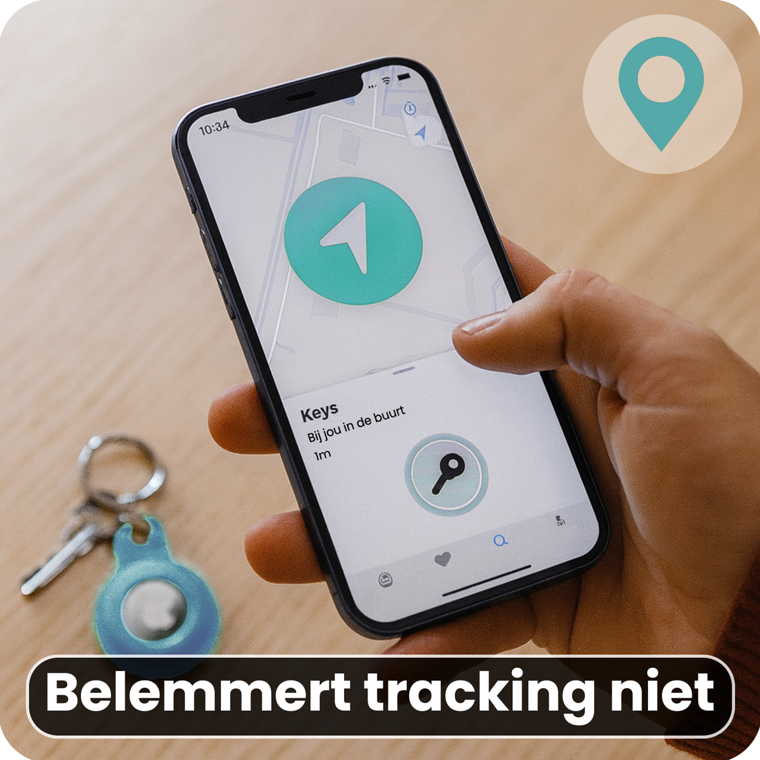 Forterra Forterra AirTag 2 Hoesje Siliconen - Lichtblauw