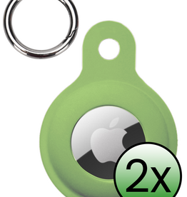 BASEY. BASEY. AirTag 2 Hoesje Siliconen - Lichtgroen - 2 PACK