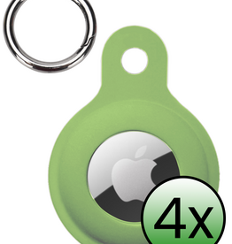 BASEY. BASEY. AirTag 2 Hoesje Siliconen - Lichtgroen - 4 PACK