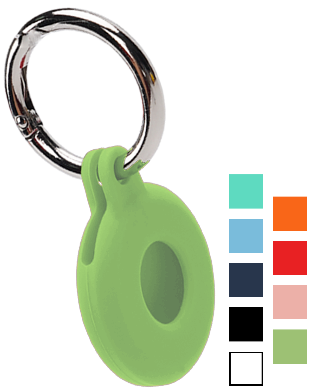 NoXx NoXx AirTag 2 Hoesje Siliconen - Lichtgroen