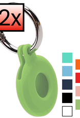 NoXx NoXx AirTag 2 Hoesje Siliconen - Lichtgroen - 2 PACK