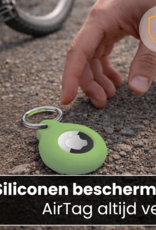 Nomfy Nomfy AirTag 2 Hoesje Siliconen - Lichtgroen - 2 PACK