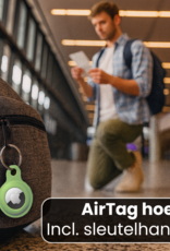 Nomfy Nomfy AirTag 2 Hoesje Siliconen - Lichtgroen - 2 PACK