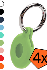 Nomfy Nomfy AirTag 2 Hoesje Siliconen - Lichtgroen - 4 PACK