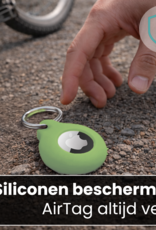 Forterra Forterra AirTag 2 Hoesje Siliconen - Lichtgroen