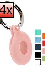 NoXx NoXx AirTag 2 Hoesje Siliconen - Lichtroze - 4 PACK