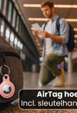 NoXx NoXx AirTag 2 Hoesje Siliconen - Lichtroze - 4 PACK