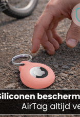 Forterra Forterra AirTag 2 Hoesje Siliconen - Lichtroze