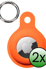 BASEY. BASEY. AirTag 2 Hoesje Siliconen - Oranje - 2 PACK