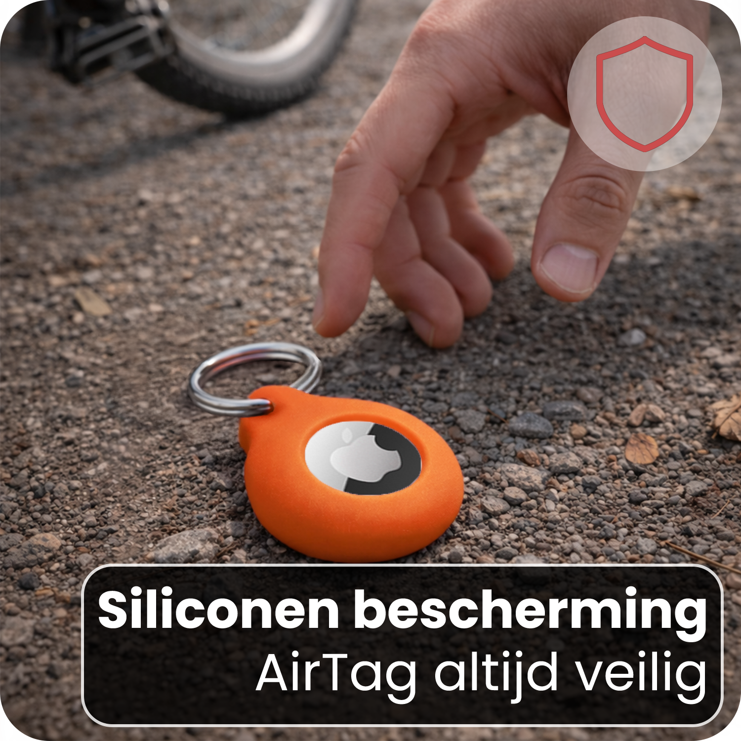 NoXx NoXx AirTag 2 Hoesje Siliconen - Oranje - 4 PACK