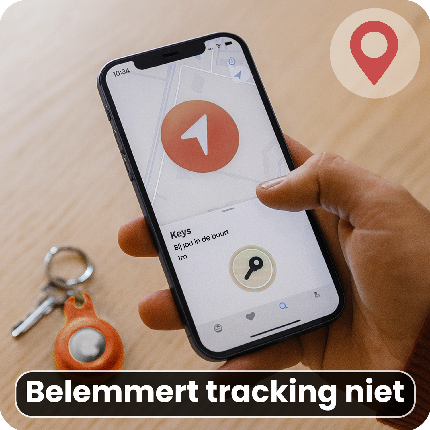 NoXx NoXx AirTag 2 Hoesje Siliconen - Oranje - 4 PACK