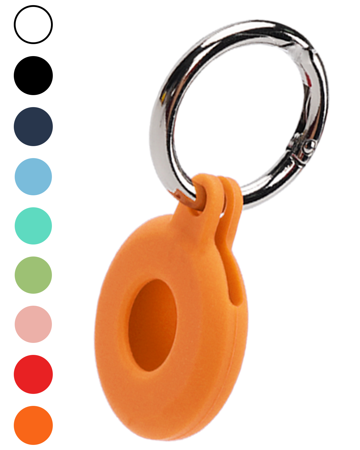 Nomfy Nomfy AirTag 2 Hoesje Siliconen - Oranje