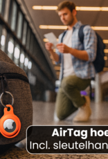 Nomfy Nomfy AirTag 2 Hoesje Siliconen - Oranje - 4 PACK