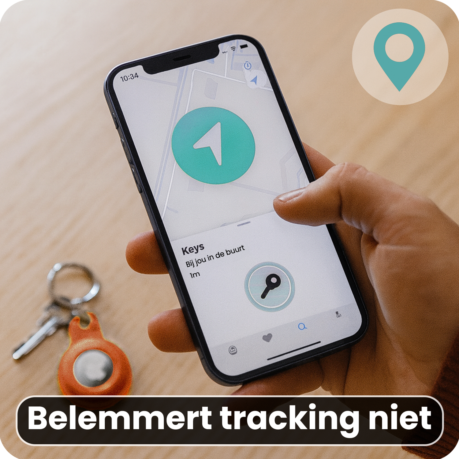 Forterra Forterra AirTag 2 Hoesje Siliconen - Oranje - 2 PACK