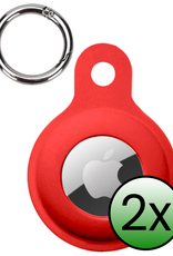 BASEY. BASEY. AirTag 2 Hoesje Siliconen - Rood - 2 PACK