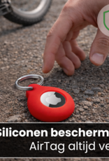BASEY. BASEY. AirTag 2 Hoesje Siliconen - Rood - 4 PACK