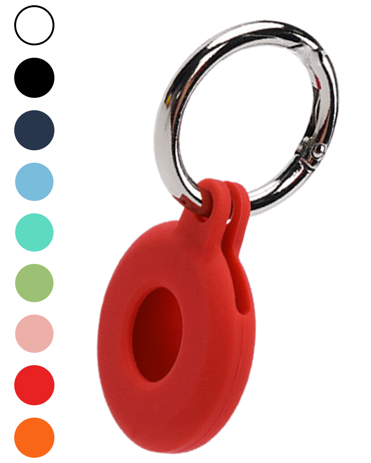 Nomfy Nomfy AirTag 2 Hoesje Siliconen - Rood