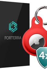 Forterra Forterra AirTag 2 Hoesje Siliconen - Rood - 4 PACK
