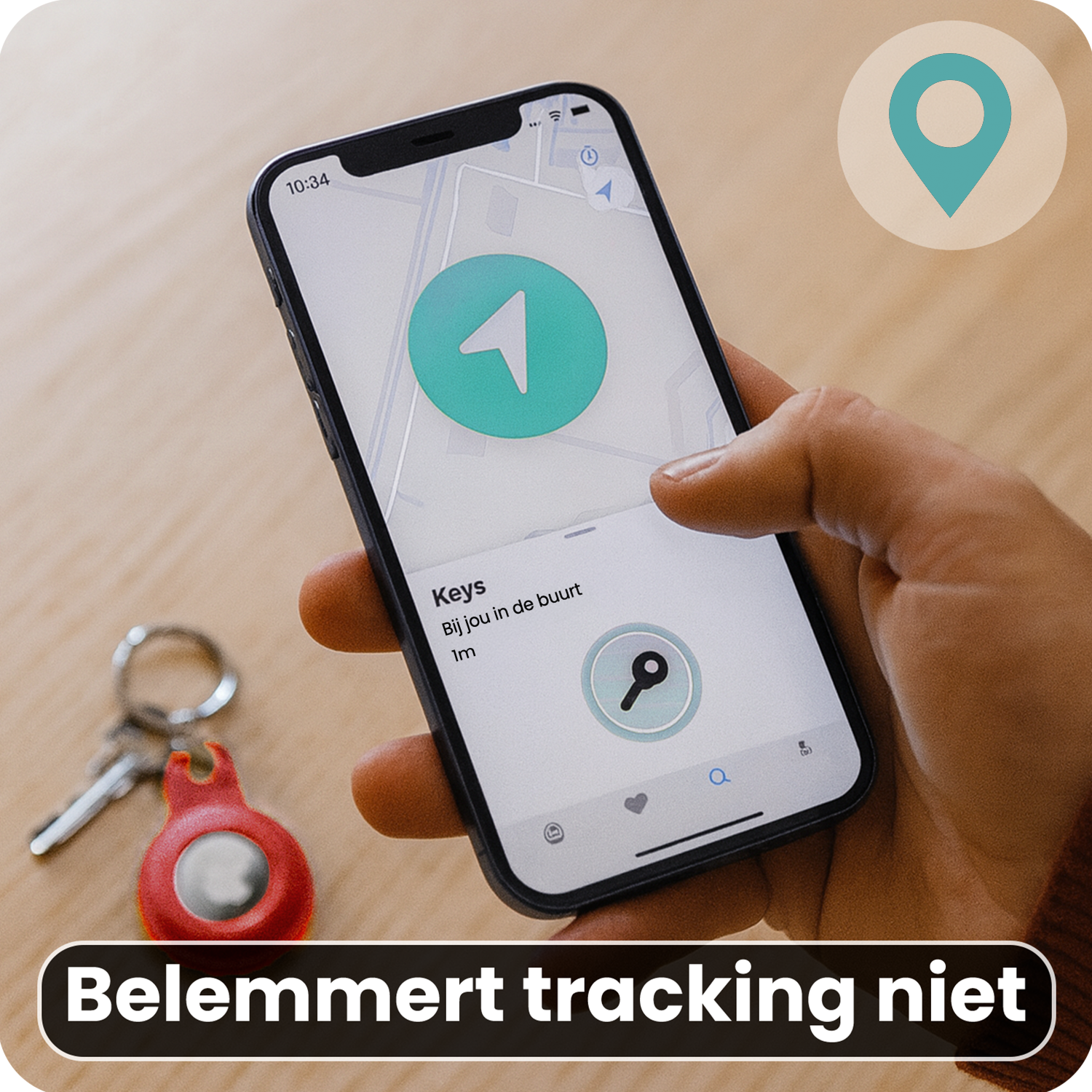 Forterra Forterra AirTag 2 Hoesje Siliconen - Rood - 4 PACK