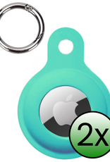 BASEY. BASEY. AirTag 2 Hoesje Siliconen - Turquoise - 2 PACK