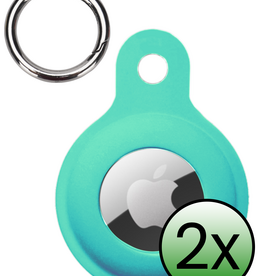 BASEY. BASEY. AirTag 2 Hoesje Siliconen - Turquoise - 2 PACK