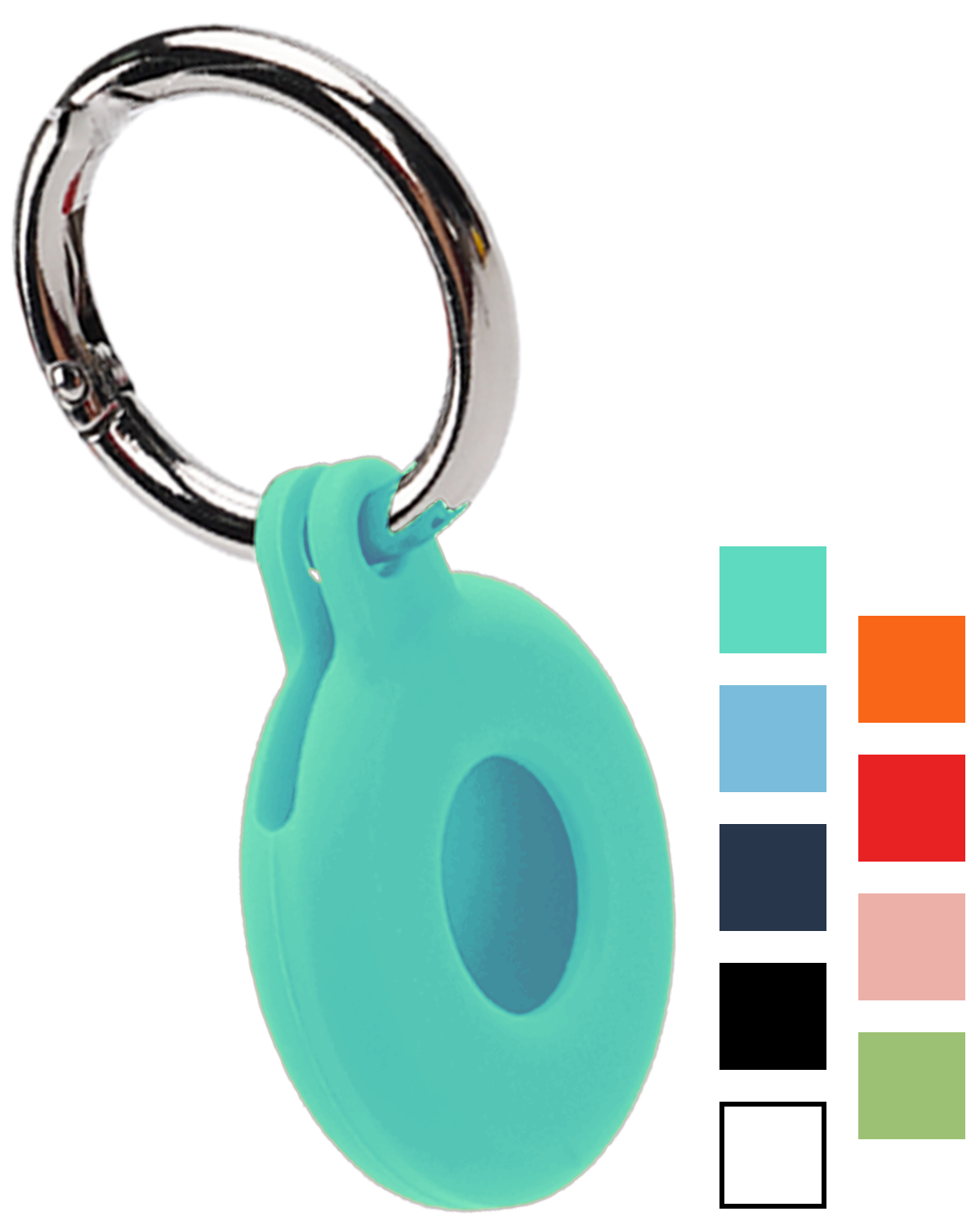 NoXx NoXx AirTag 2 Hoesje Siliconen - Turquoise