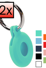 NoXx NoXx AirTag 2 Hoesje Siliconen - Turquoise - 2 PACK