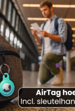 Nomfy Nomfy AirTag 2 Hoesje Siliconen - Turquoise - 4 PACK