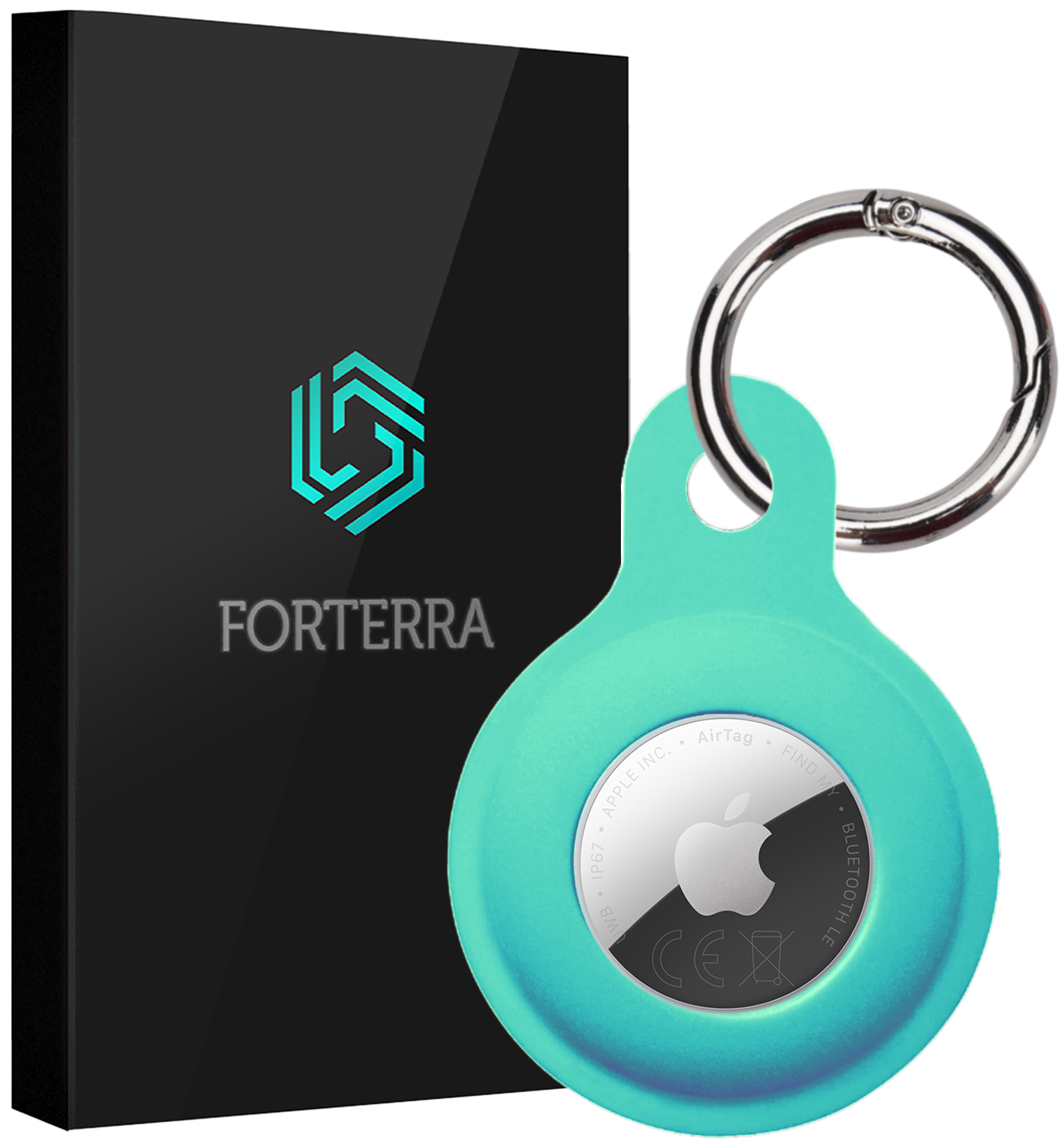 Forterra Forterra AirTag 2 Hoesje Siliconen - Turquoise