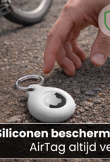 BASEY. BASEY. AirTag 2 Hoesje Siliconen - Wit - 2 PACK