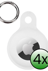 BASEY. BASEY. AirTag 2 Hoesje Siliconen - Wit - 4 PACK