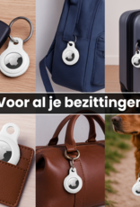 NoXx NoXx AirTag 2 Hoesje Siliconen - Wit - 2 PACK